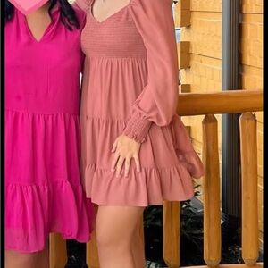 Elegant Pink Women's Dress